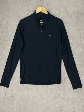 Paradox Men’s Merino Blend Quarter Zip Performance Shirt Black Size M